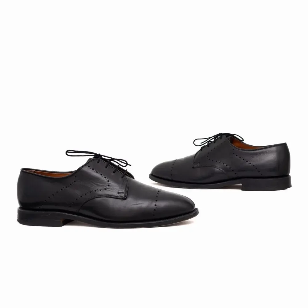 $425 Allen Edmonds Troy Black Leather Oxford Dress Shoes — US 10 EEE